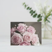 Carte Postale Beau bouquet rose (Debout devant)