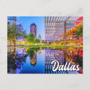 Carte Postale Beau centre-ville de Dallas, Texas, États-Unis