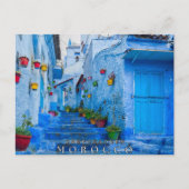 Carte Postale Beau Chefchaouen bleu Architecture marocaine (Devant)