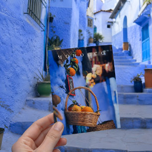 Carte Postale Beau Chefchaouen Maroc Medina Rues Bleues