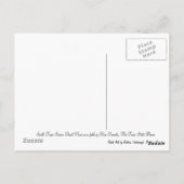 Carte Postale Beau cheval de peinture dans un domaine des capots (Dos)