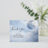 Carte Postale Beau ciel bleu avec cygnes volants (Debout devant)