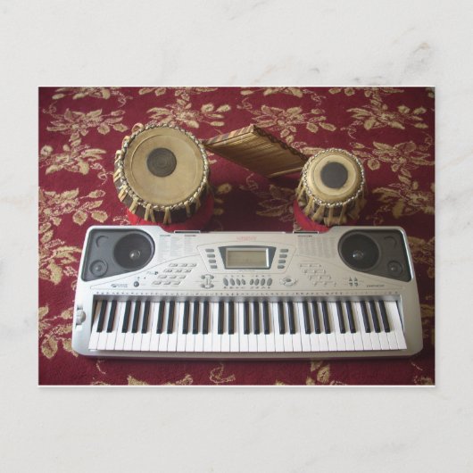 Carte Postale Beau Coin Créatif : Tapisserie musicale (Devant)