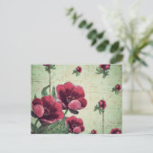 Carte Postale Beau collage de fleurs Vintages (Debout devant)