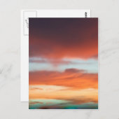 Carte Postale Beau coucher de soleil (Devant / Derrière)