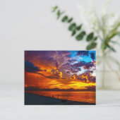 Carte Postale Beau coucher de soleil (Debout devant)