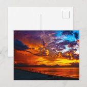 Carte Postale Beau coucher de soleil (Devant / Derrière)