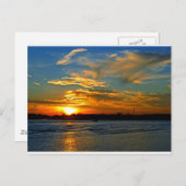 Carte Postale Beau coucher de soleil (Devant / Derrière)