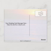 Carte Postale Beau coucher de soleil : Bali, Indonésie (Dos)