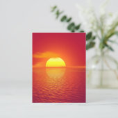 Carte Postale Beau coucher de soleil coloré (Debout devant)