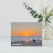 Carte Postale Beau coucher de soleil d'été - Venice Beach, CA (Debout devant)
