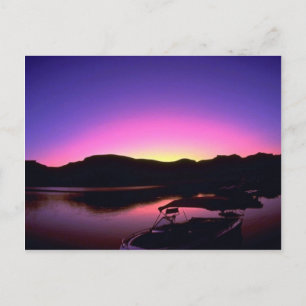 Carte Postale Beau coucher de soleil : Lac Mead, Nevada