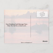 Carte Postale Beau coucher de soleil : Port de Bridgetown, Barba (Dos)