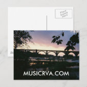 CARTE POSTALE BEAU COUCHER DE SOLEIL RICHMOND VIRGINIA (Devant / Derrière)