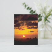 Carte Postale Beau coucher de soleil : Ski du centre-ville, San (Debout devant)