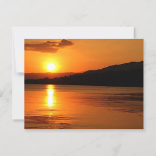 Carte Postale Beau coucher de soleil sur la plage