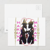 Carte Postale Beau couple d'Afrique Extraordinaire : un art roma (Devant / Derrière)