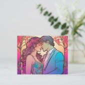 Carte Postale Beau Couple Romantique (Debout devant)