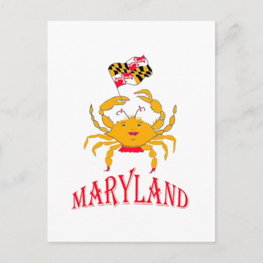 Carte Postale Beau crabe dans le Maryland (Devant)