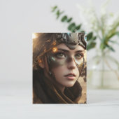 Carte Postale Beau Cyborg futuriste (Debout devant)