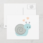 Carte Postale Beau escargot (Devant / Derrière)