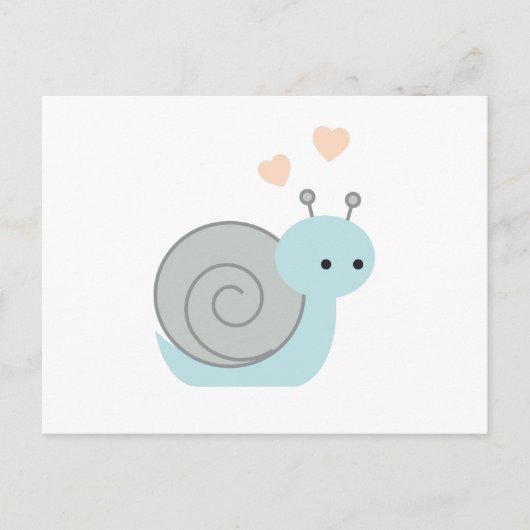 Carte Postale Beau escargot (Devant)