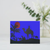 Carte Postale Beau Extraordinaire Sunset Camel Safari Art Imprim (Debout devant)