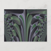 Carte Postale Beau Extraordinaire Vert Aurora Texture Art Design (Devant)