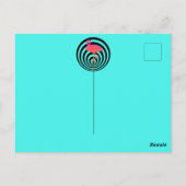 Carte Postale Beau flamant en cercles (Dos)