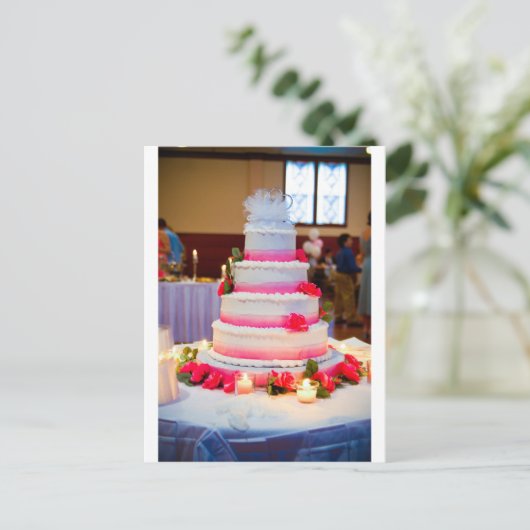 Carte Postale Beau gâteau Mariage (Debout devant)
