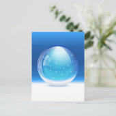 Carte Postale Beau globe neigeux (Debout devant)