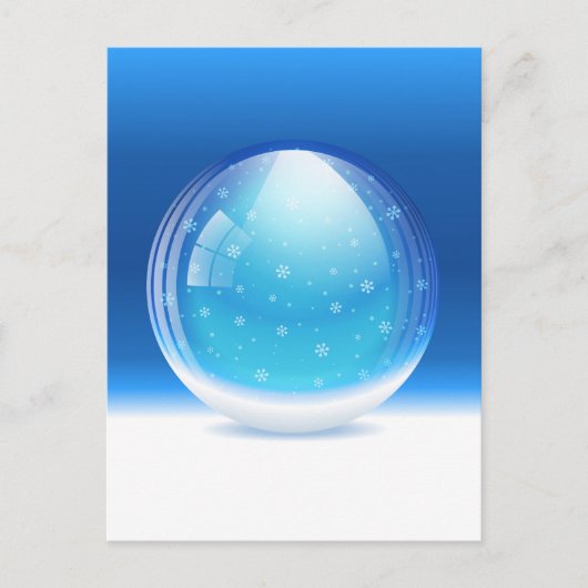 Carte Postale Beau globe neigeux (Devant)