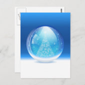 Carte Postale Beau globe neigeux (Devant / Derrière)