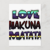 Carte Postale Beau Hakuna Matata Art Print (Devant)