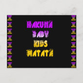 Carte Postale Beau Hakuna Matata Art Print (Devant)