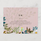 Carte Postale Beau HUMMINGBIRDS Couple Mariage (Dos)