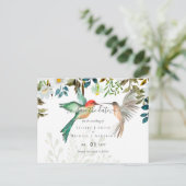 Carte Postale Beau HUMMINGBIRDS Couple Mariage (Debout devant)