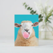 Carte Postale Beau Imaginaire Cheep Chewing Bubble Gum (Debout devant)