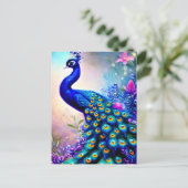 Carte Postale Beau Imaginaire Peacock (Debout devant)