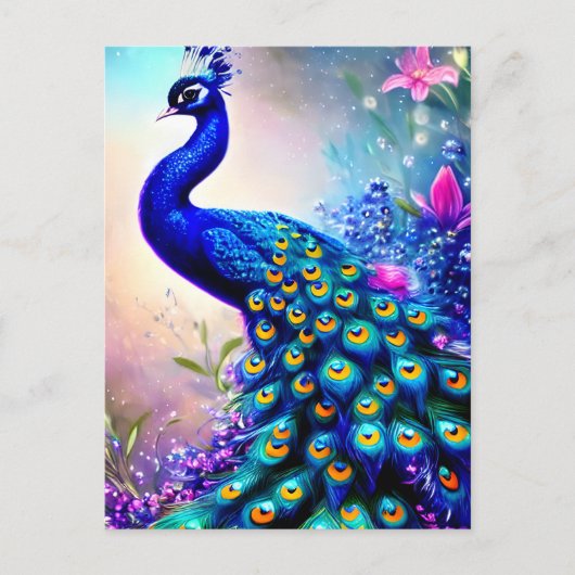 Carte Postale Beau Imaginaire Peacock (Devant)