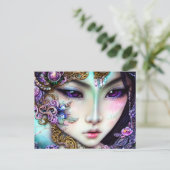 Carte Postale Beau Japonaise fille Imaginaire gothique (Debout devant)