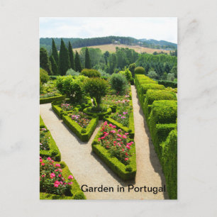 Carte Postale Beau jardin au Portugal
