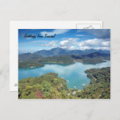 Carte Postale Beau lac de la Lune de Soleil à Taïwan (Devant / Derrière)