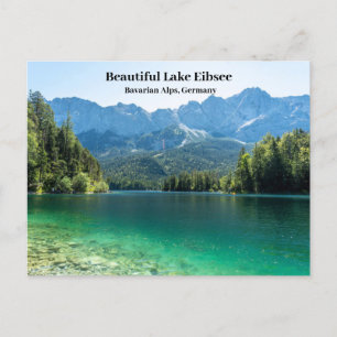 Carte Postale Beau lac Eibsee Alpes bavaroises Allemagne