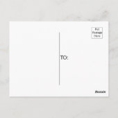 Carte Postale Beau loup gris animal de forêt (Dos)