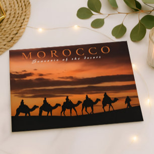 Carte Postale Beau Marrakech Sunset Maroc Désert
