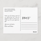 Carte Postale Beau Merci Boho à cadre Floral (Dos)