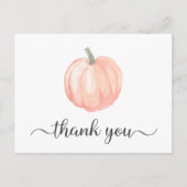 Carte Postale Beau Merci Citrouille Baby shower (Devant)