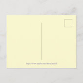 Carte Postale Beau Merci Floral Jaune Violet (Dos)