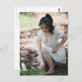 Carte Postale Beau modèle photo asiatique (Devant / Derrière)